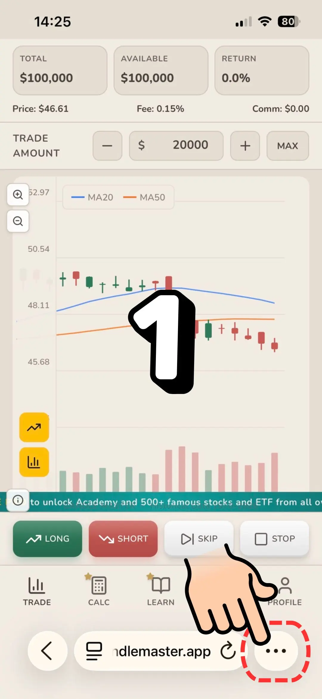 Step 1 - Open Candle Master